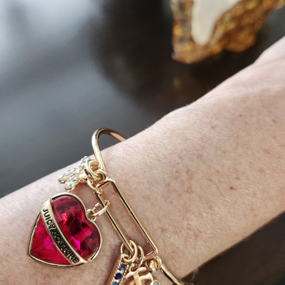 NWOT JUICY COUTURE CHARM BRACLET & EARRING SET - Picture 7 of 7
